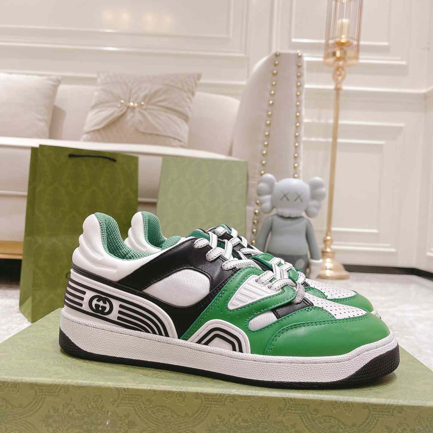 Gucci Basket Sneaker With lnterlocking G  - DopestKickz