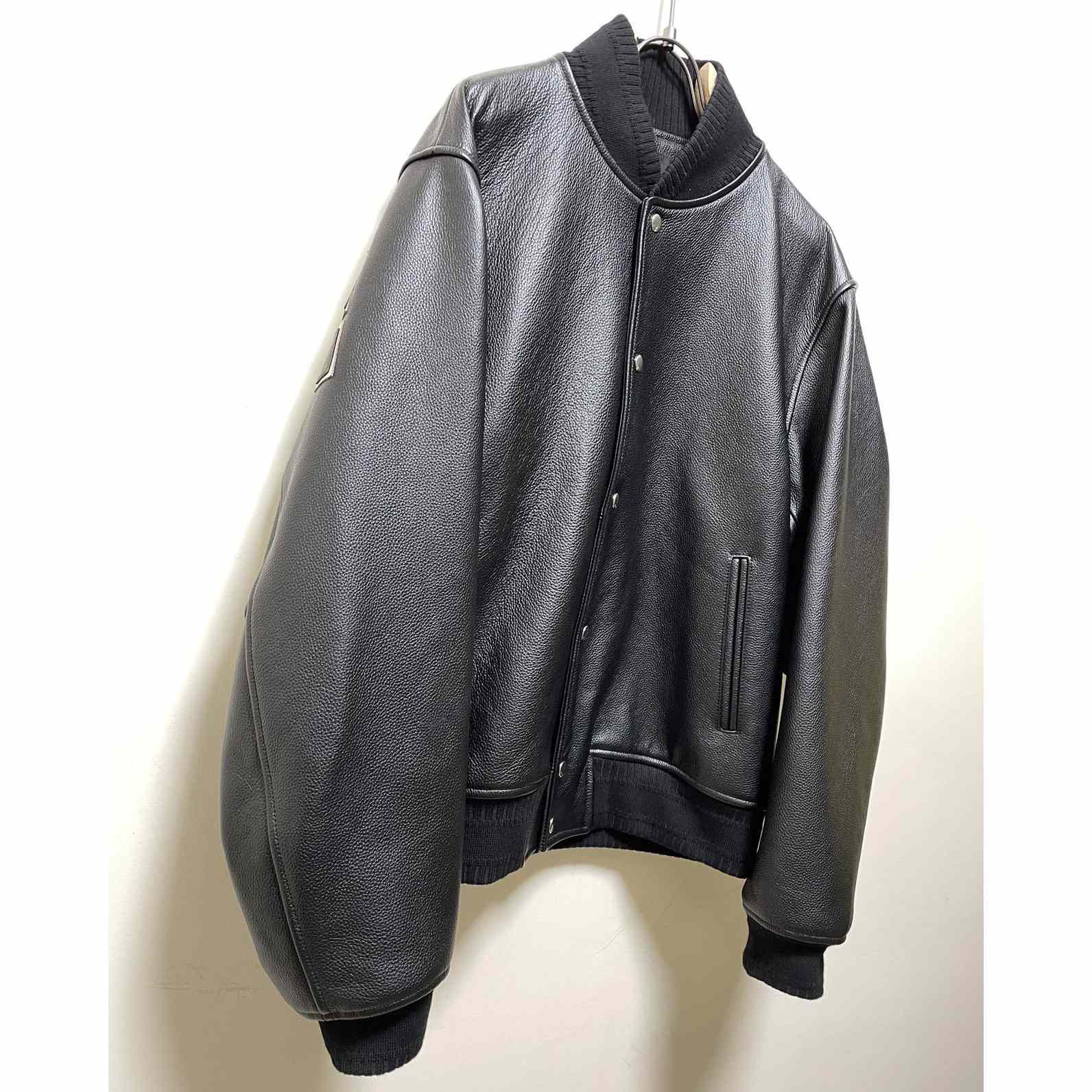 Givenchy Logo Leather Bomber Jacket In Black - DopestKickz