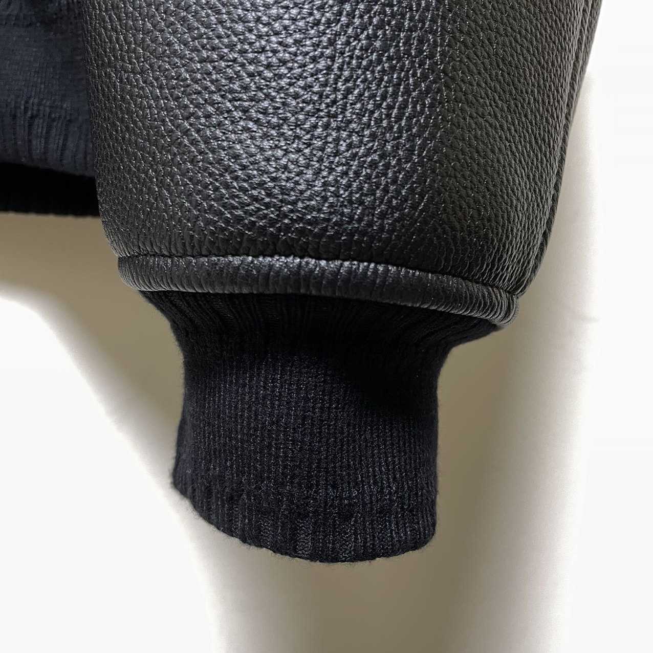 Givenchy Logo Leather Bomber Jacket In Black - DopestKickz