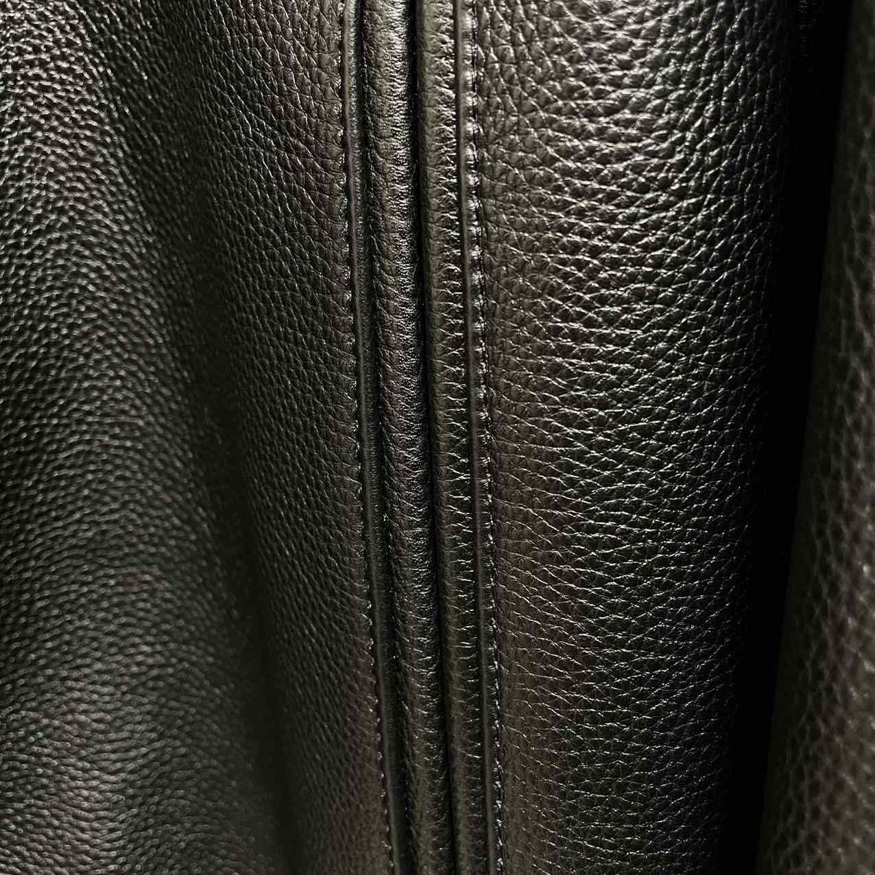 Givenchy Logo Leather Bomber Jacket In Black - DopestKickz