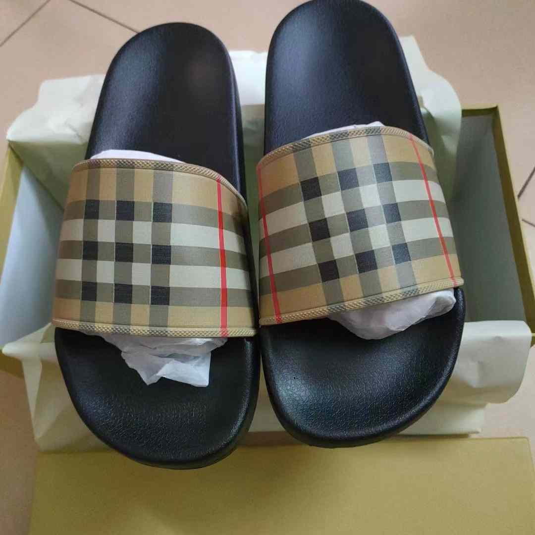 Burberry Check  Sandals - DopestKickz