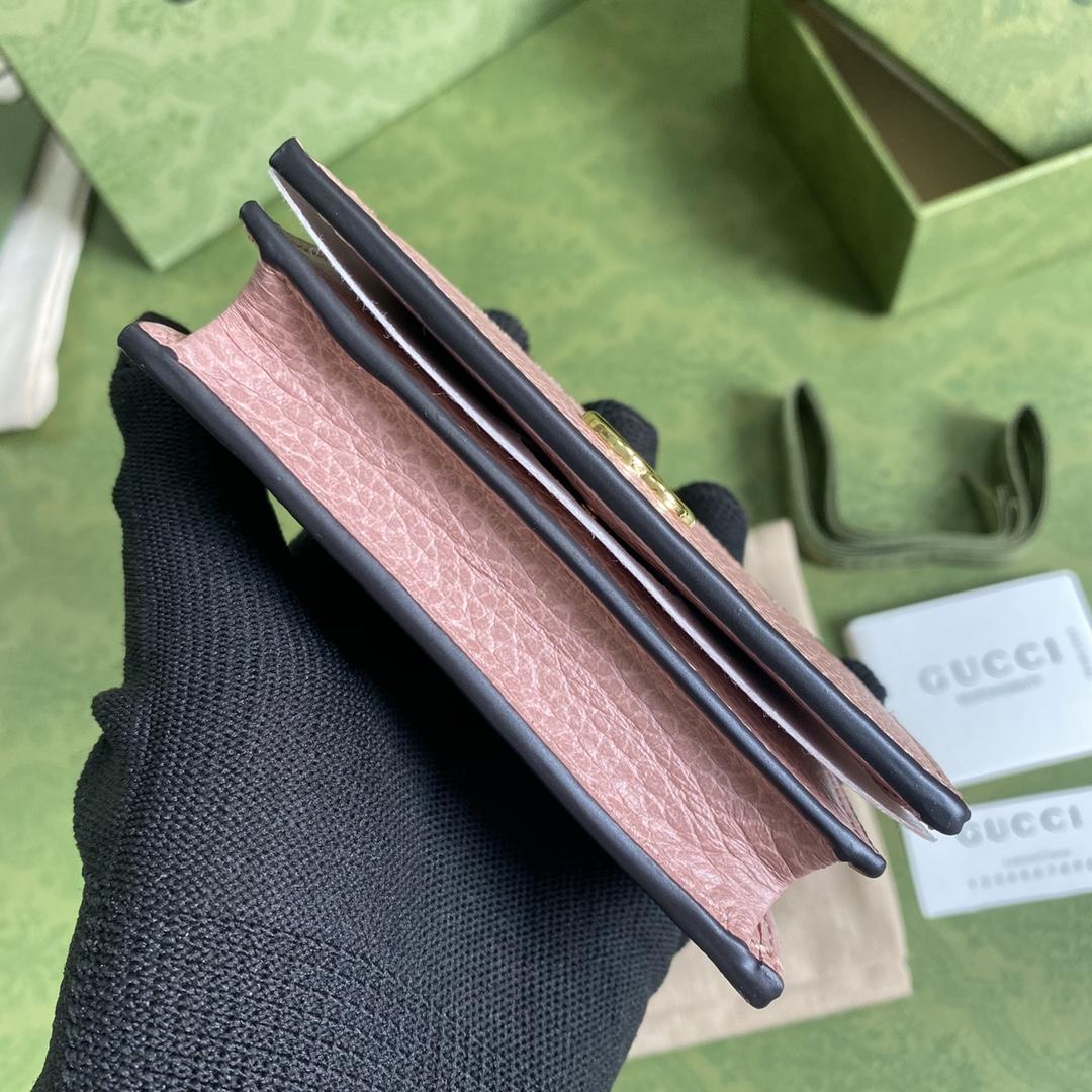 Gucci GG Marmont Card Case Wallet(11-9-3cm)    - DopestKickz