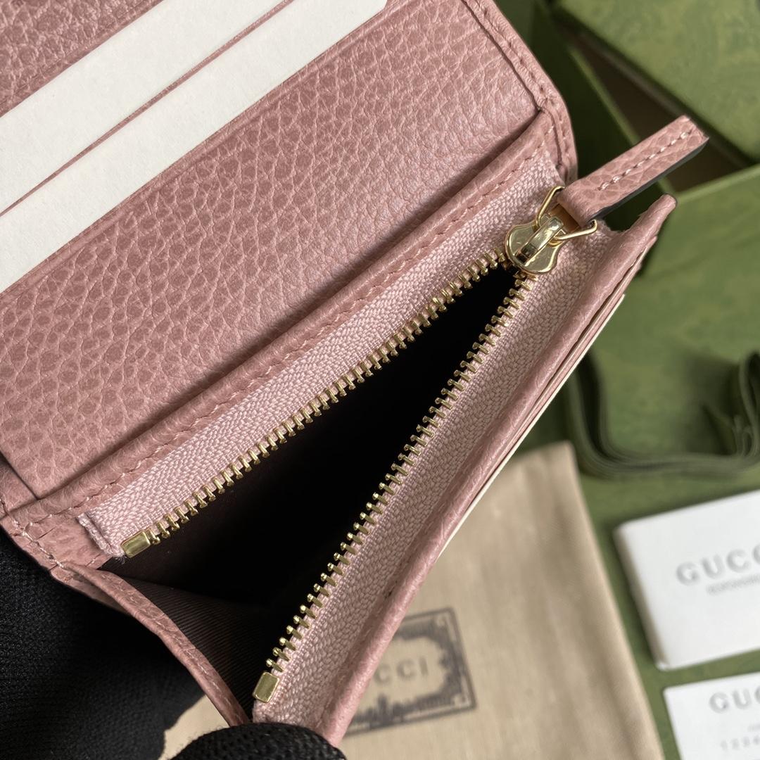 Gucci GG Marmont Card Case Wallet(11-9-3cm)    - DopestKickz