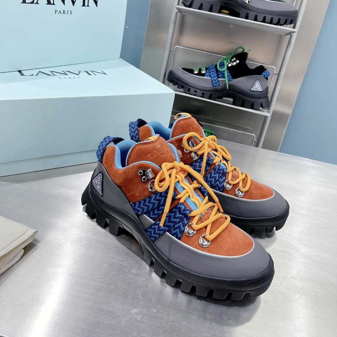 Lanvin Chunky-Sole Lace-Up Sneakers - DopestKickz