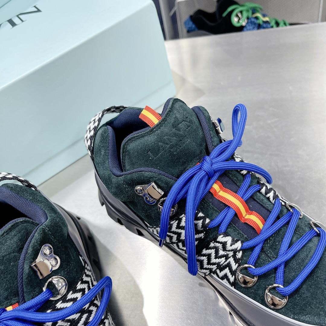 Lanvin Chunky-Sole Lace-Up Sneakers - DopestKickz