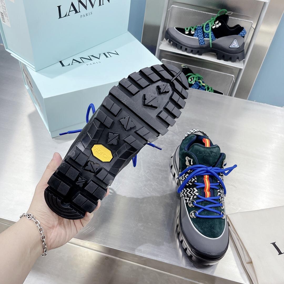 Lanvin Chunky-Sole Lace-Up Sneakers - DopestKickz