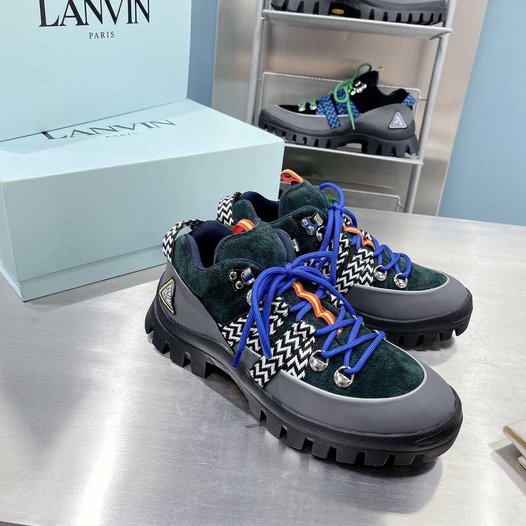 Lanvin Chunky-Sole Lace-Up Sneakers - DopestKickz