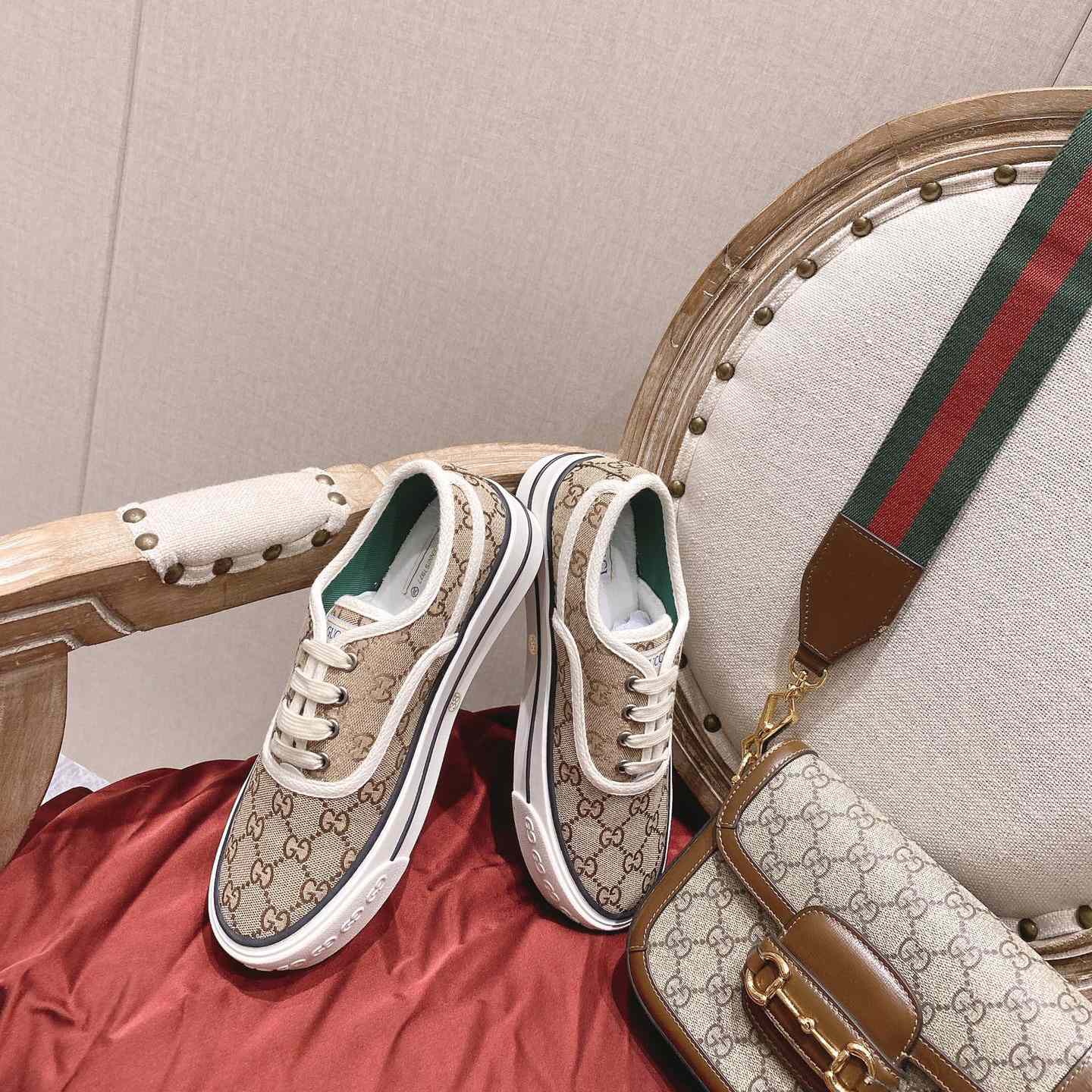 Gucci Tennis 1977 Canvas Sneakers - DopestKickz