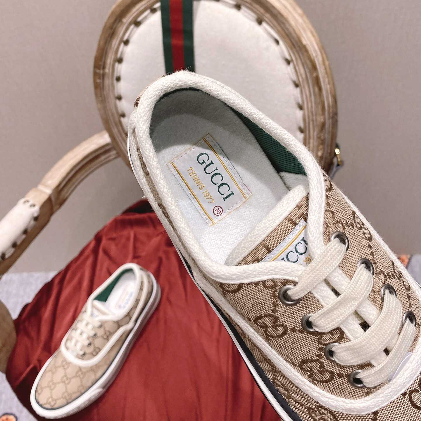 Gucci Tennis 1977 Canvas Sneakers - DopestKickz