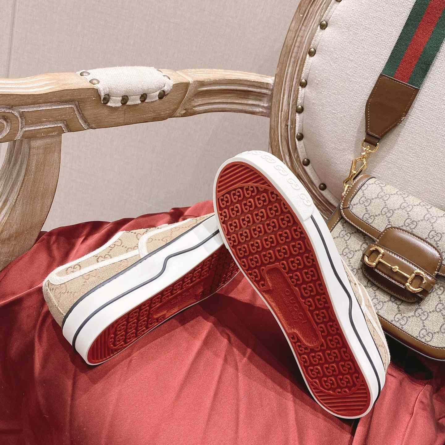 Gucci Tennis 1977 Canvas Sneakers - DopestKickz