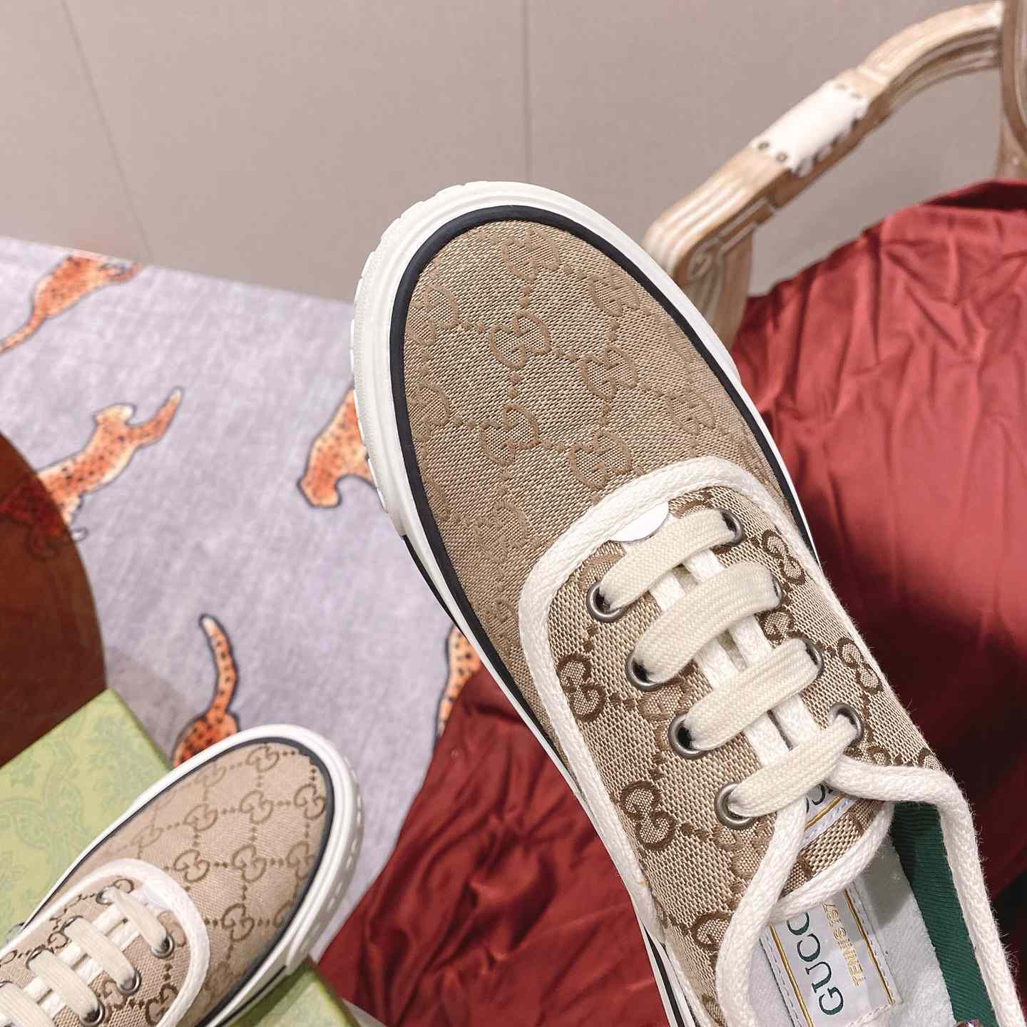 Gucci Tennis 1977 Canvas Sneakers - DopestKickz