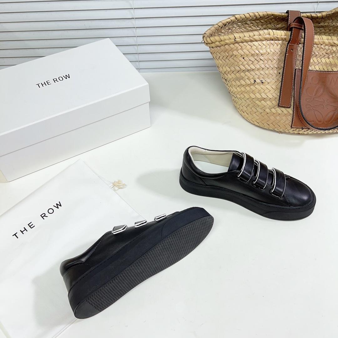 The Row Mary H Strappy Sneaker In Leather - DopestKickz