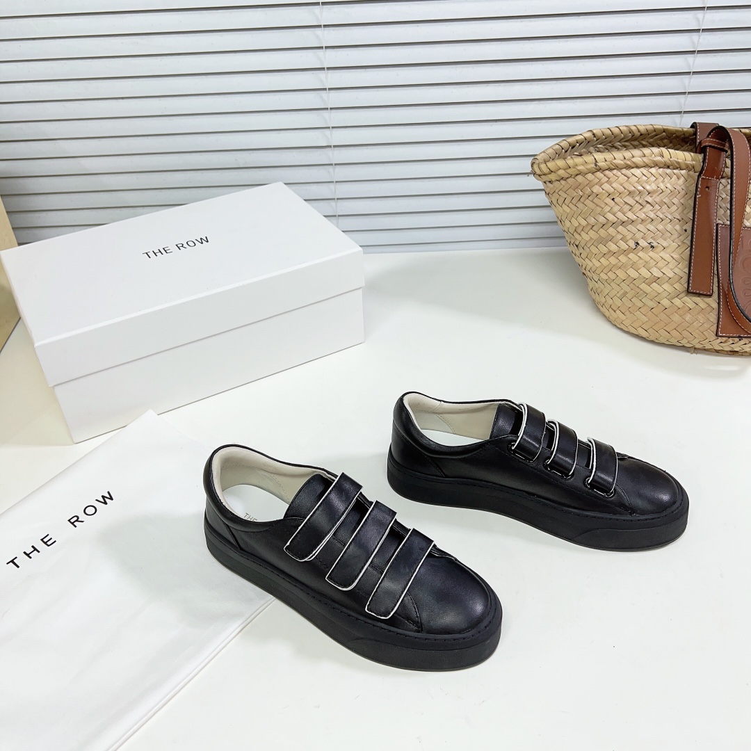 The Row Mary H Strappy Sneaker In Leather - DopestKickz