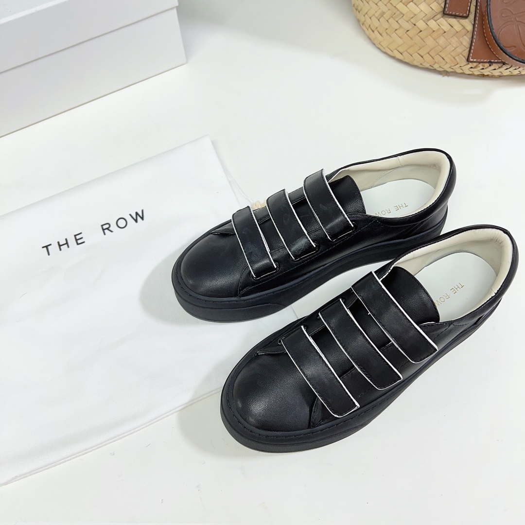 The Row Mary H Strappy Sneaker In Leather - DopestKickz
