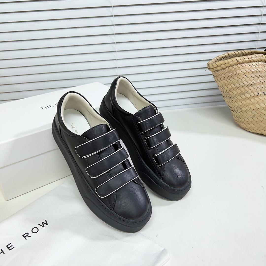 The Row Mary H Strappy Sneaker In Leather - DopestKickz