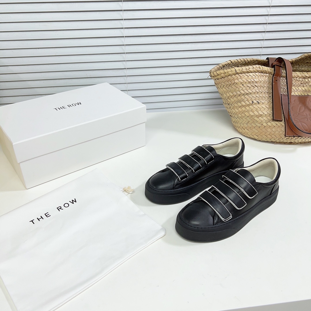 The Row Mary H Strappy Sneaker In Leather - DopestKickz