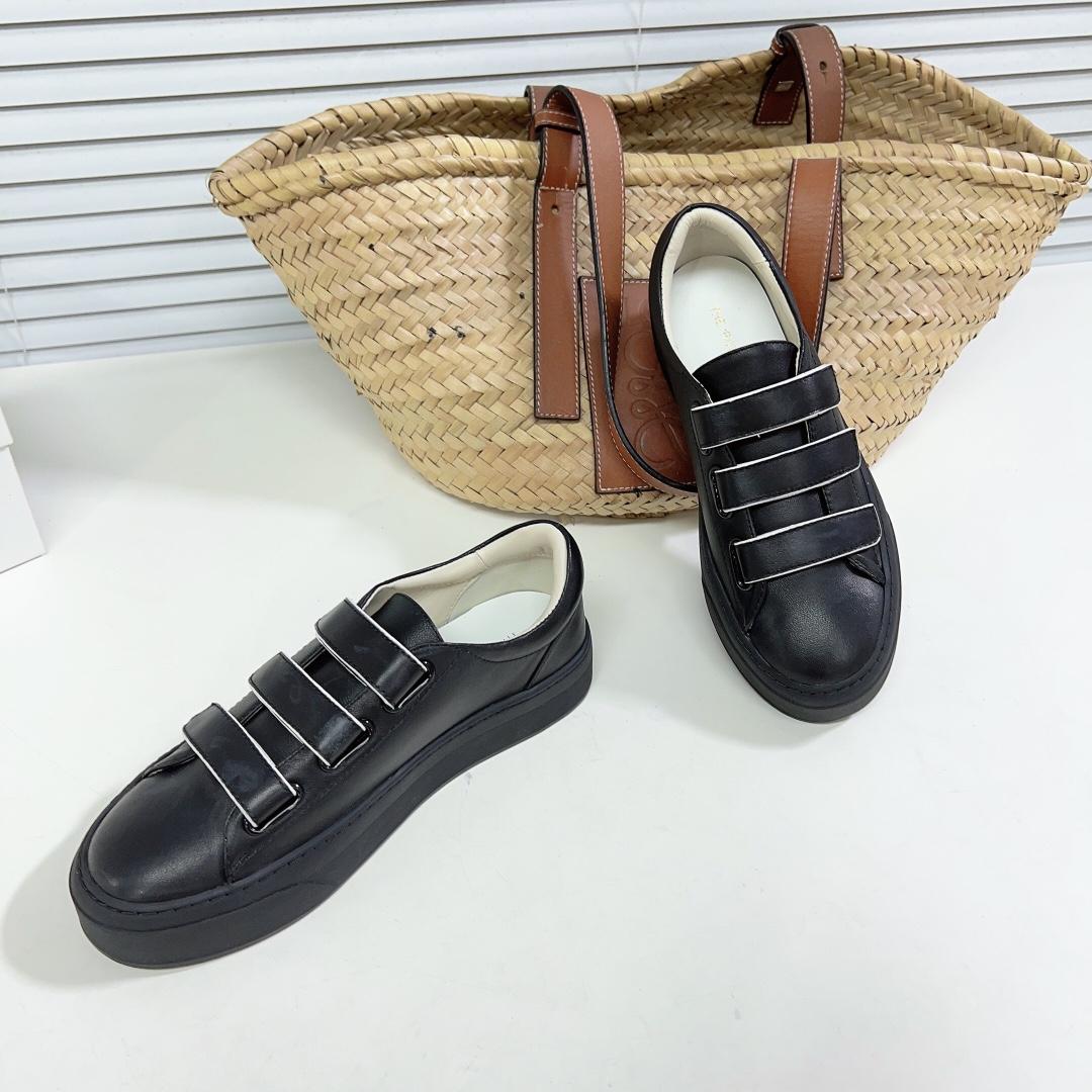 The Row Mary H Strappy Sneaker In Leather - DopestKickz