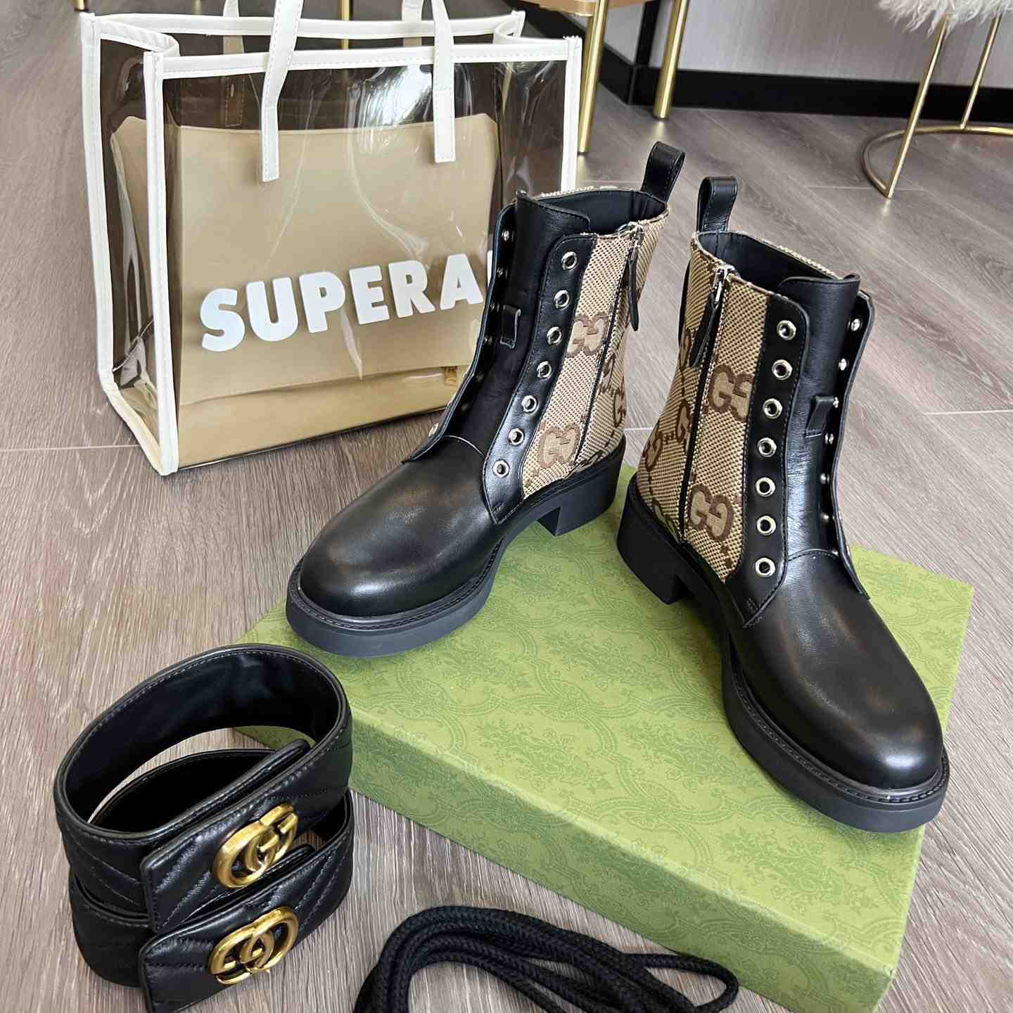 Gucci Women's Ankle Boot With Double G - DopestKickz