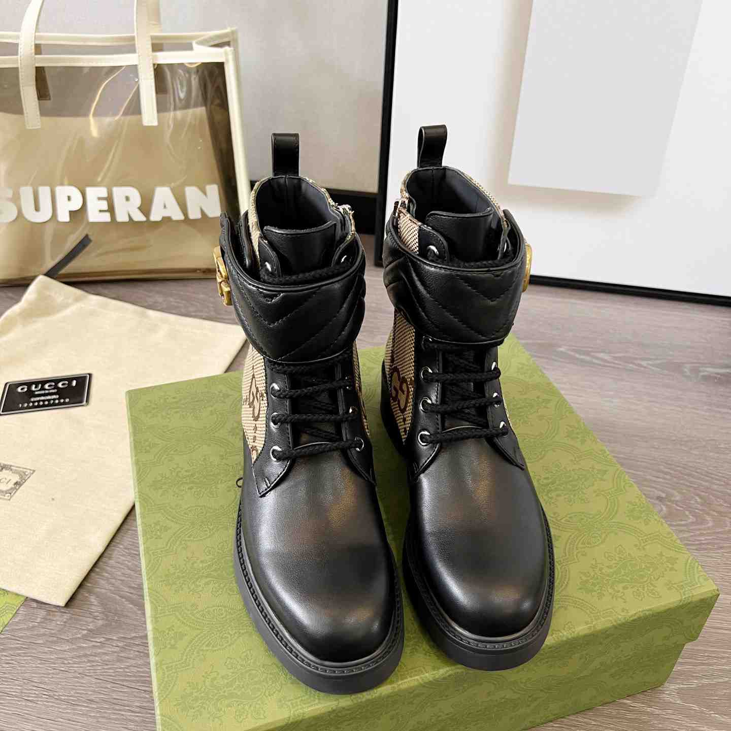 Gucci Women's Ankle Boot With Double G - DopestKickz