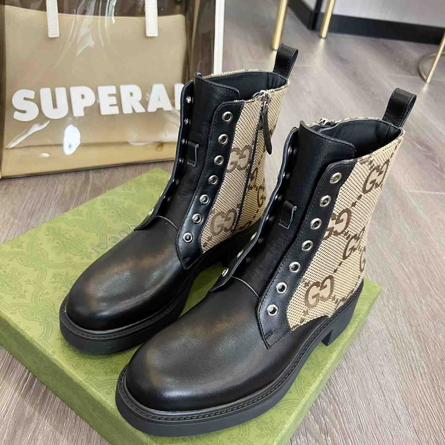 Gucci Women's Ankle Boot With Double G - DopestKickz