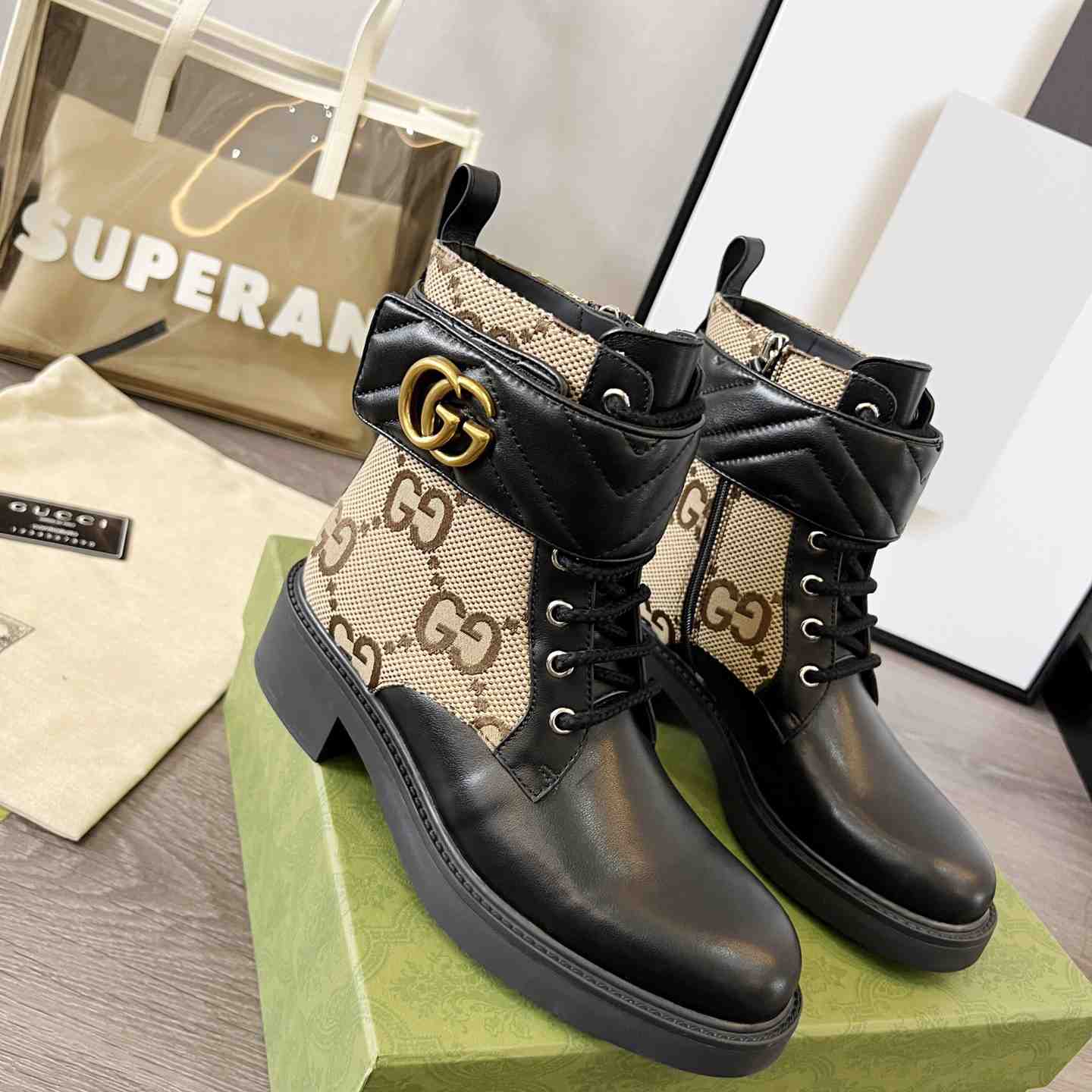 Gucci Women's Ankle Boot With Double G - DopestKickz
