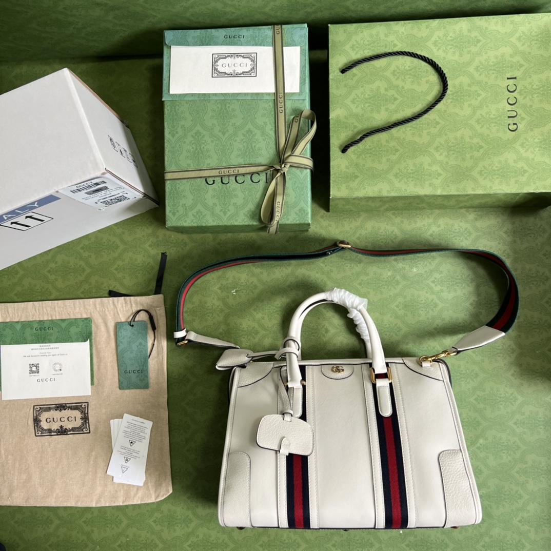 Gucci Leather Shoulder Bag(34-24-18CM)    715666 - DopestKickz