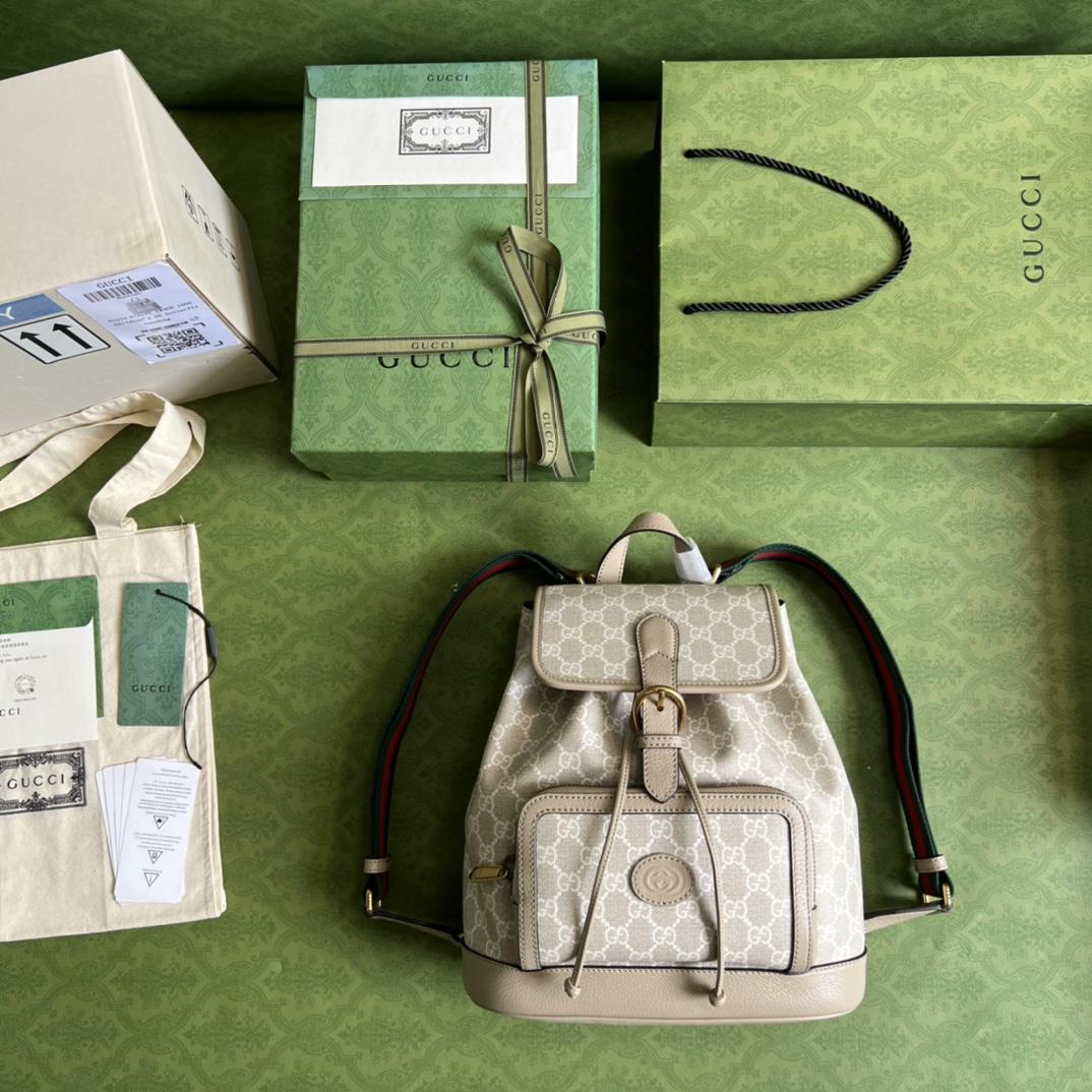 Gucci Backpack With Interlocking G(26.5- 30- 13cm) - DopestKickz