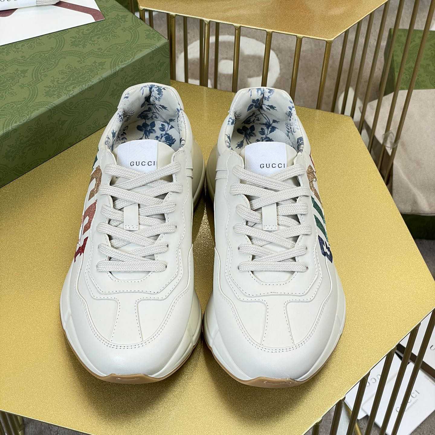 Gucci Rhyton Glitter Gucci Sneaker - DopestKickz