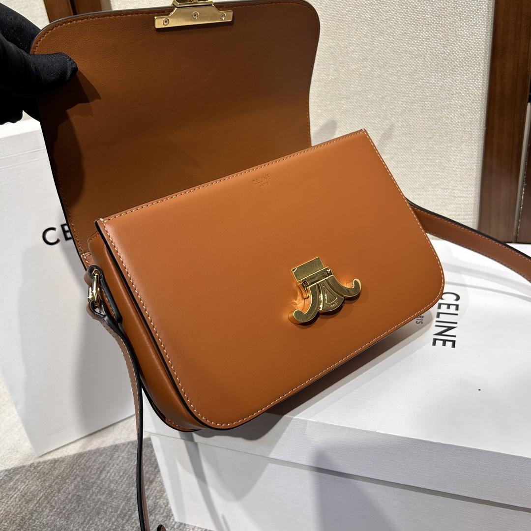 Celine Classique Triomphe Bag In Natural Calfskin     - DopestKickz