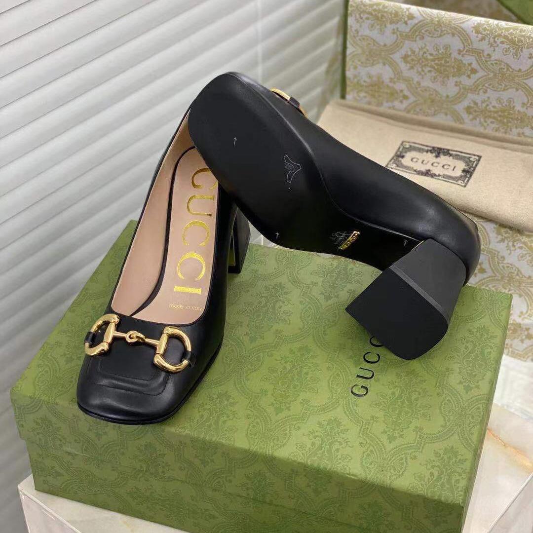 Gucci Women's Mid-heel Pump With Horsebit - DopestKickz