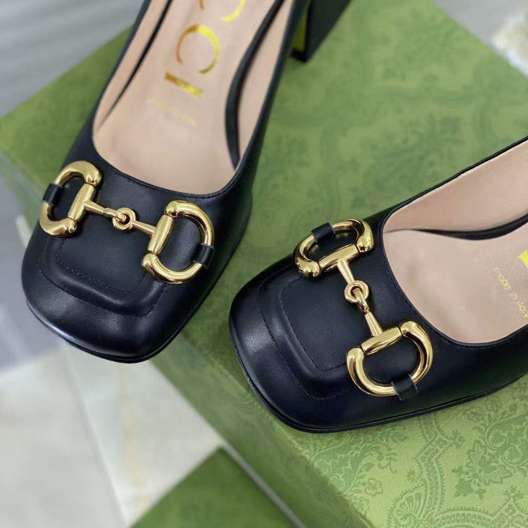 Gucci Women's Mid-heel Pump With Horsebit - DopestKickz