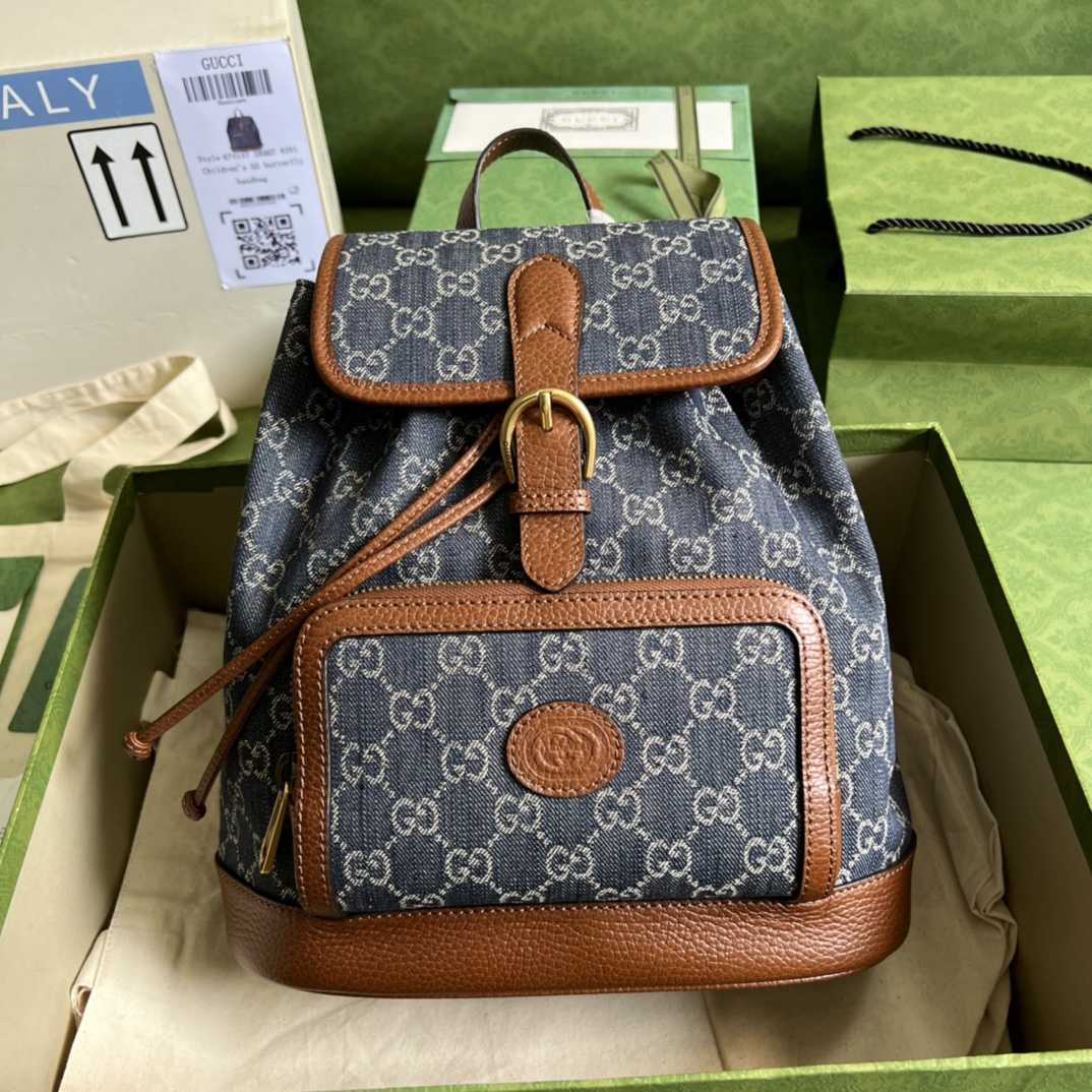 Gucci Backpack With Interlocking G(26.5- 30- 13cm) - DopestKickz