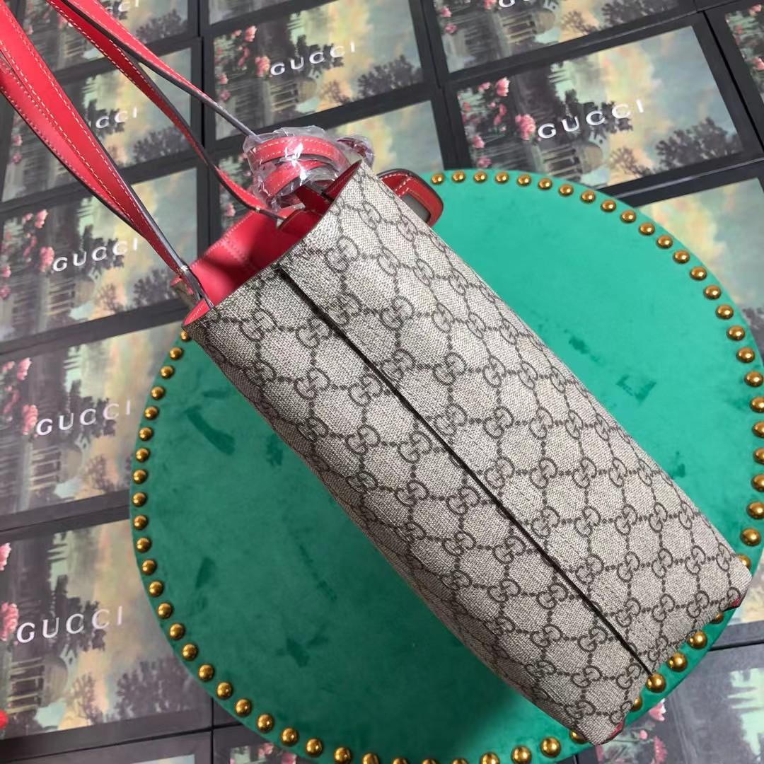 Gucci Reversible Tote GG Print Leather Medium  - DopestKickz