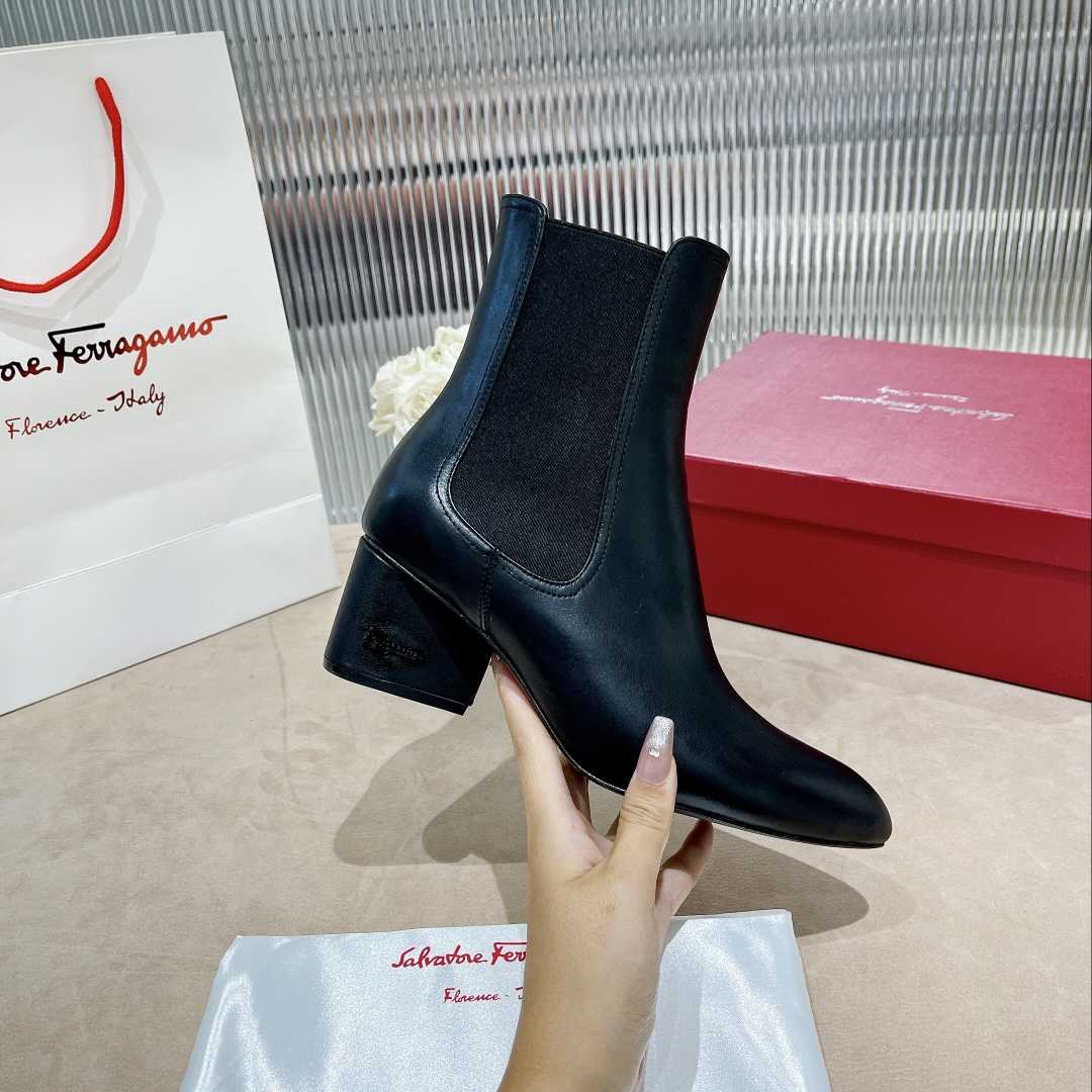 Ferragamo Leather Ankle Boot - DopestKickz