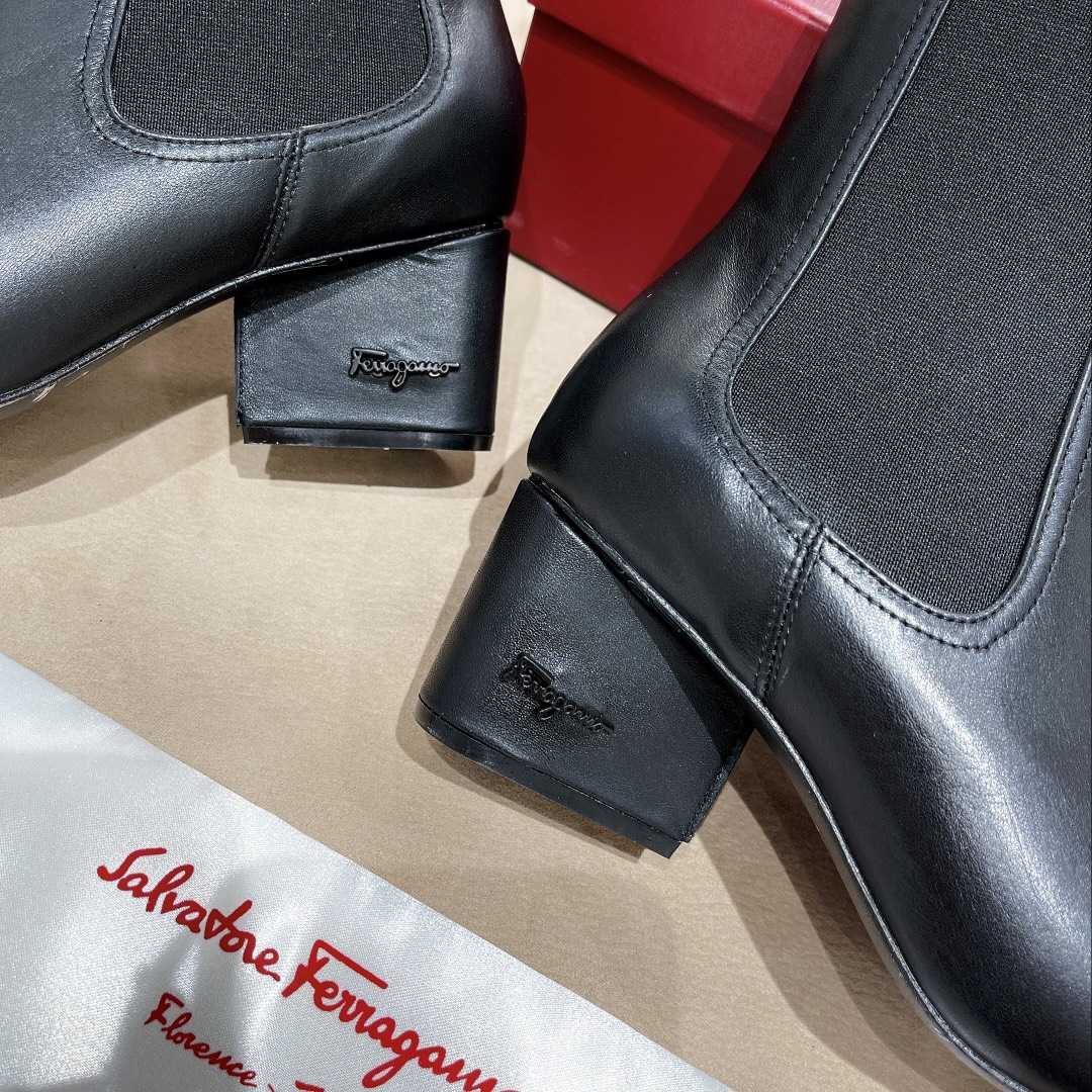 Ferragamo Leather Ankle Boot - DopestKickz