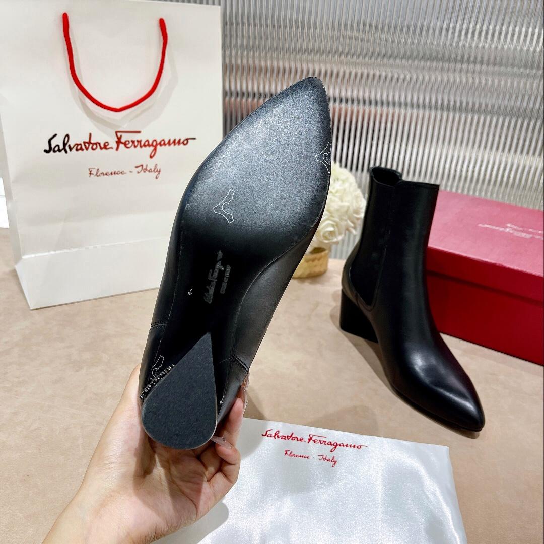 Ferragamo Leather Ankle Boot - DopestKickz