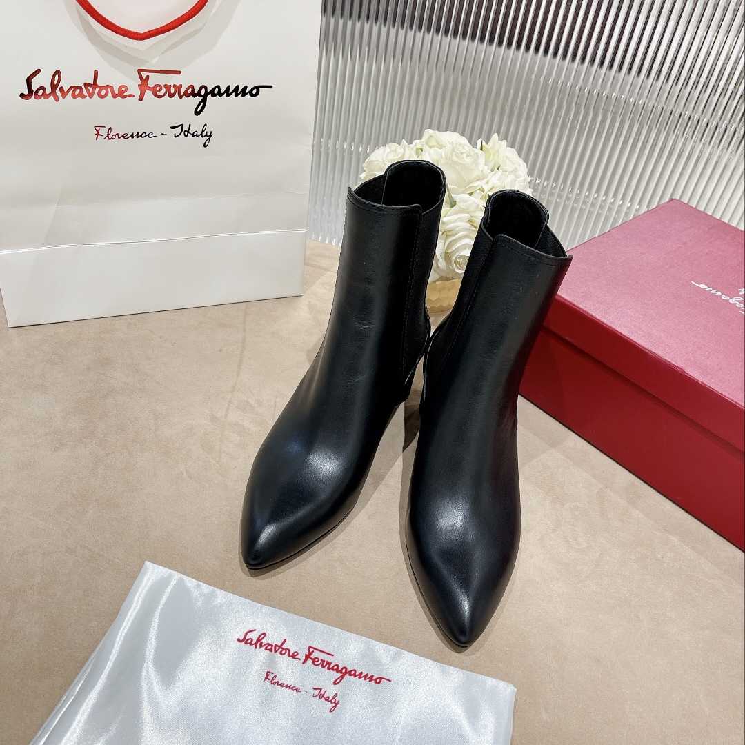 Ferragamo Leather Ankle Boot - DopestKickz