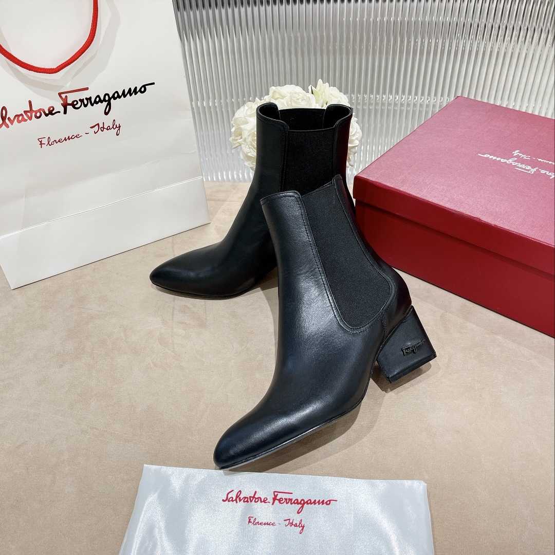 Ferragamo Leather Ankle Boot - DopestKickz