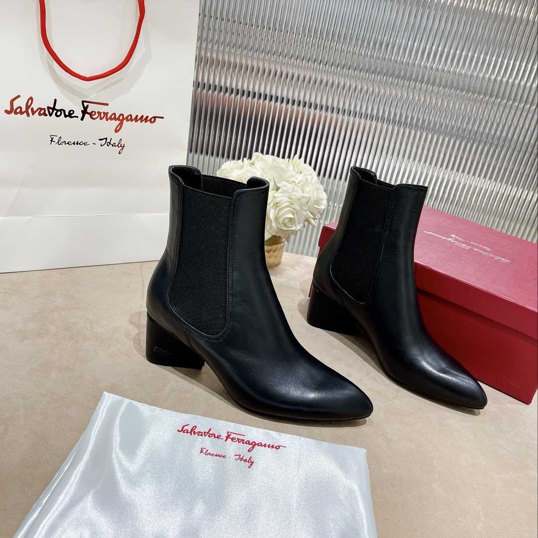 Ferragamo Leather Ankle Boot - DopestKickz