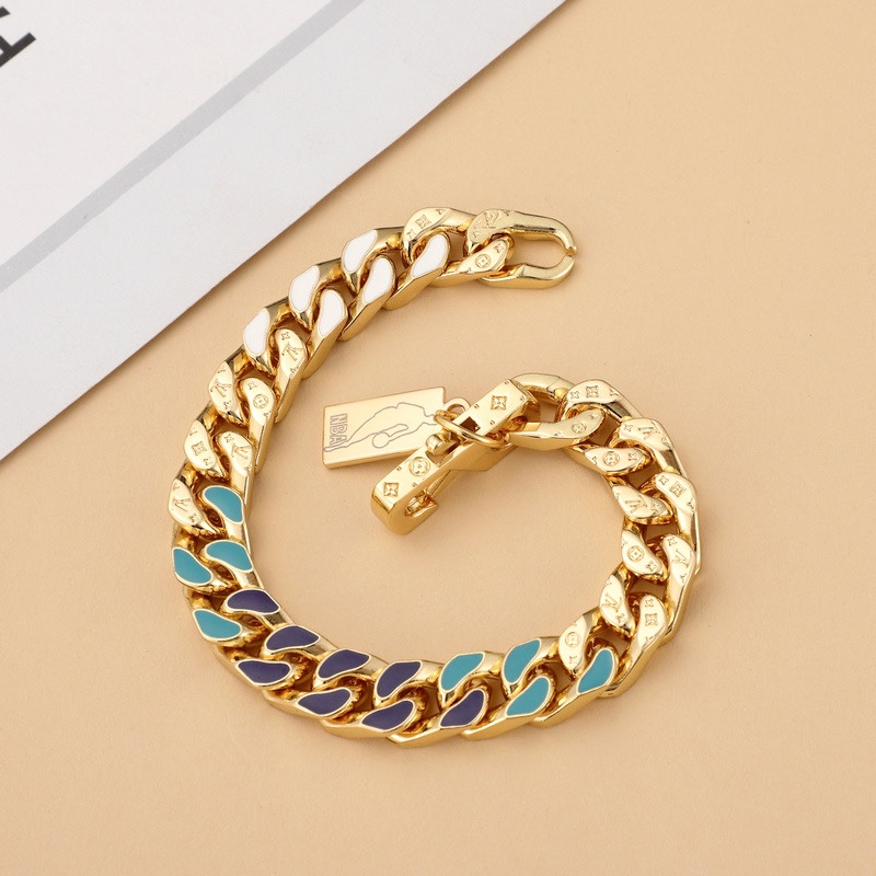 Louis Vuitton x NBA Chain Links Bracelet   MP3053 - DopestKickz