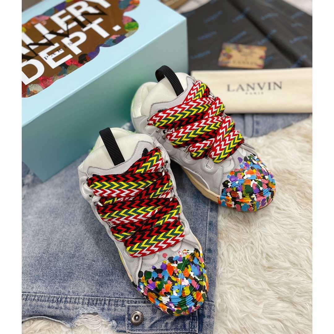 Lanvin x Gallery Dept  Leather Curb Sneaker - DopestKickz