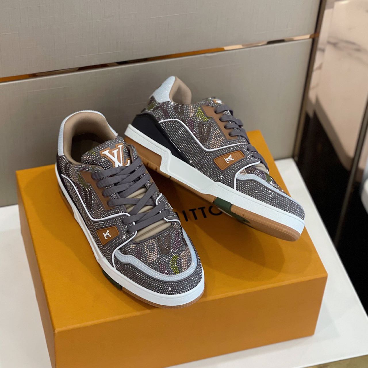 Louis Vuitton Trainer Sneaker (Upon UK Size) - DopestKickz