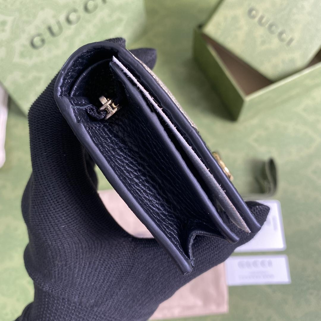 Gucci GG Marmont Card Case Wallet(11-9-3cm)    - DopestKickz