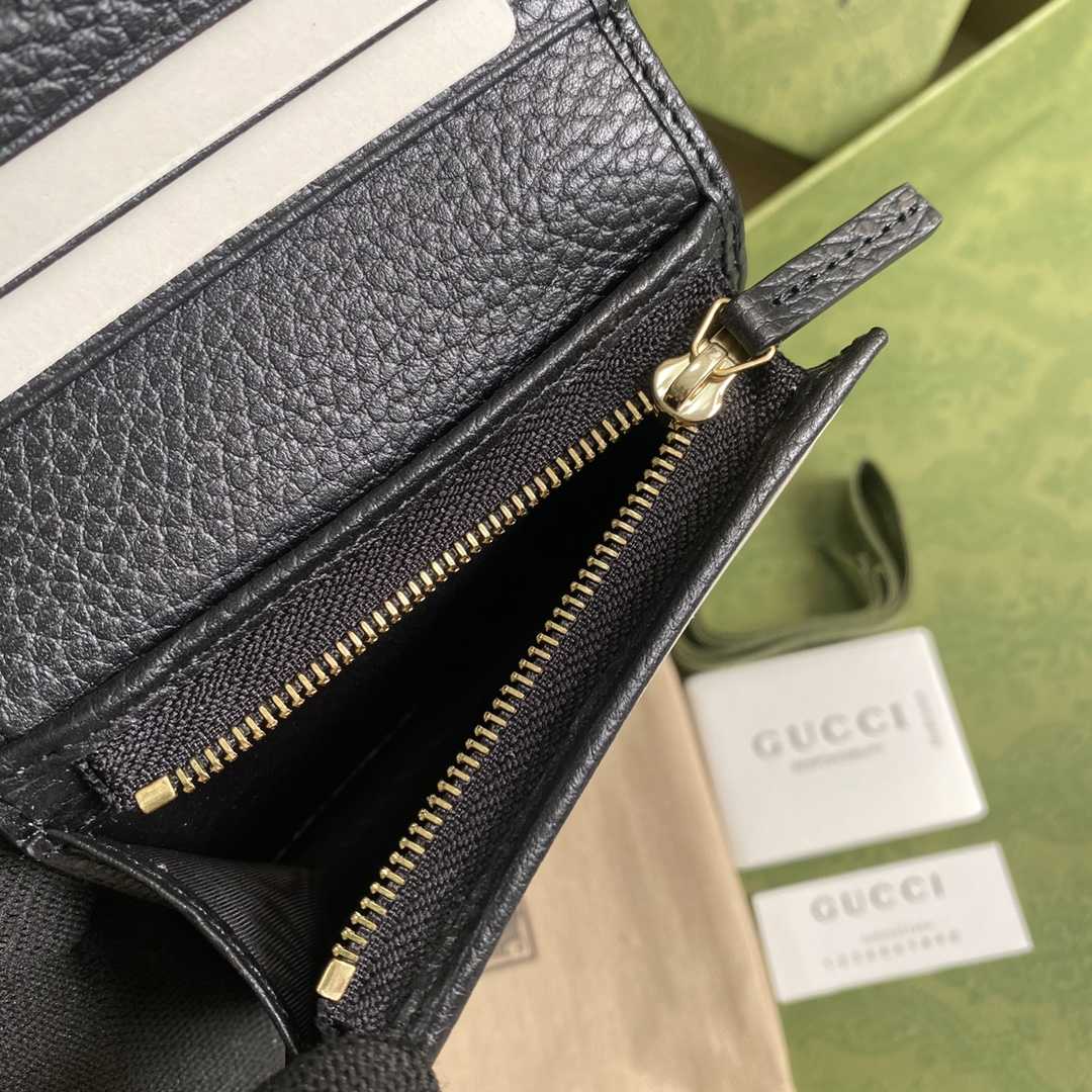 Gucci GG Marmont Card Case Wallet(11-9-3cm)    - DopestKickz