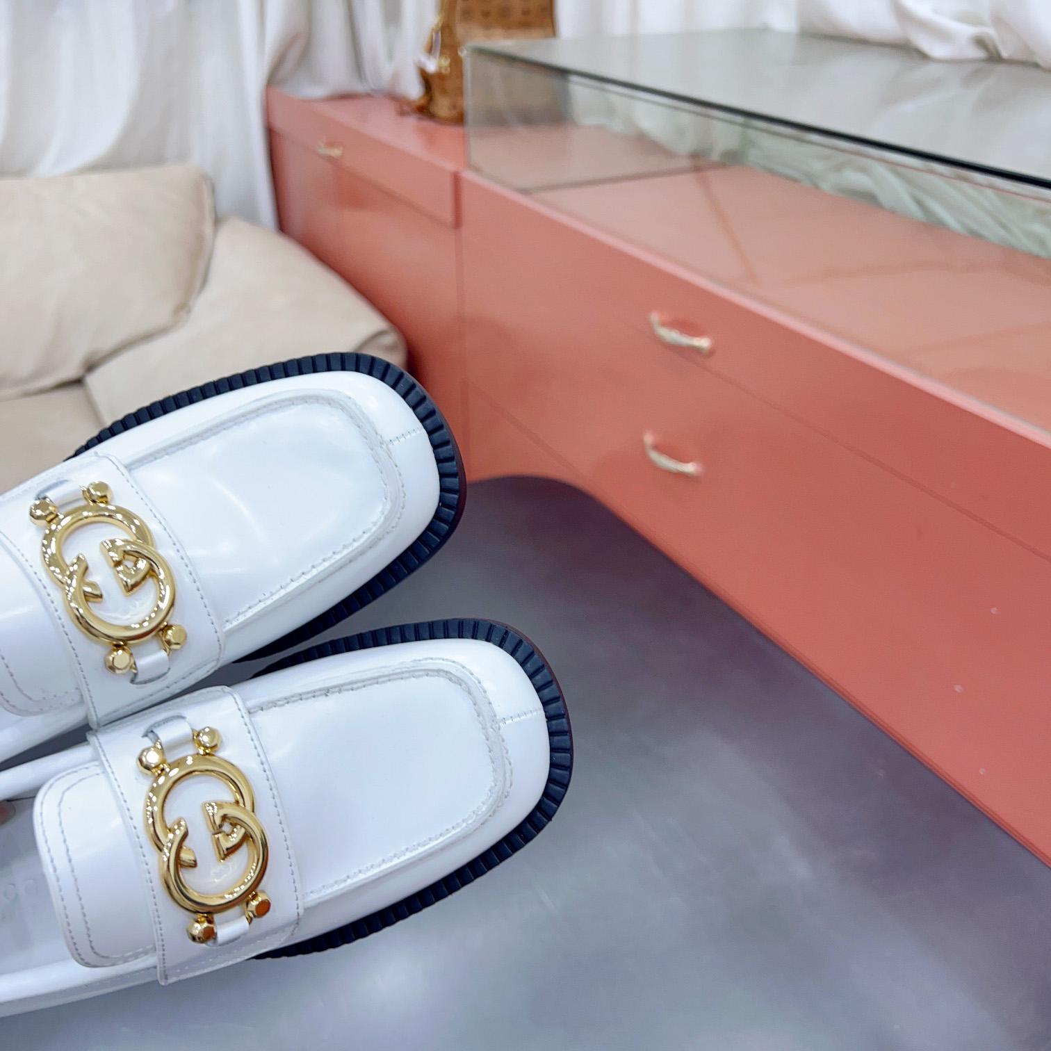 Gucci Women's Loafer With Interlocking G - DopestKickz