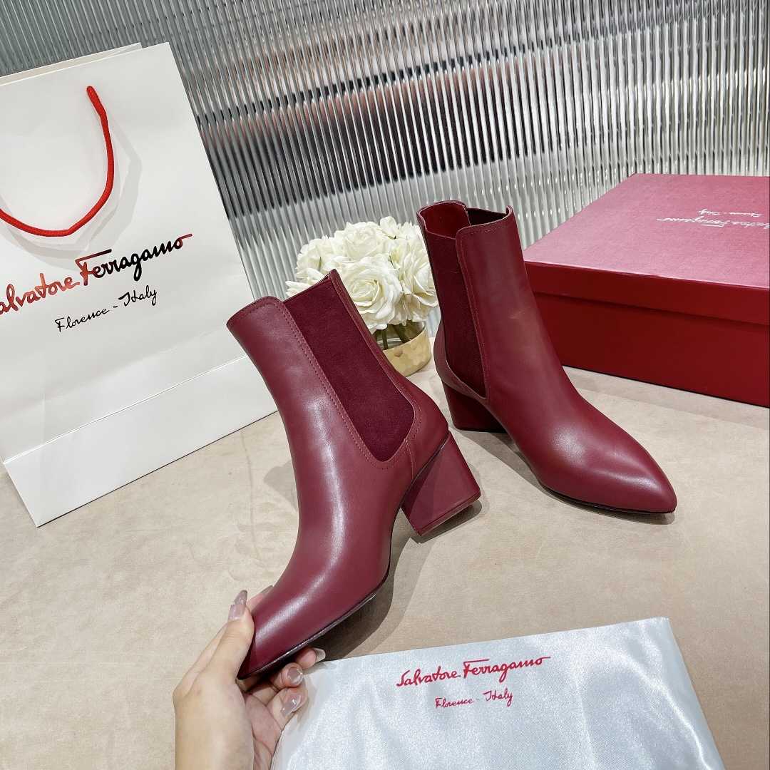 Ferragamo Leather Ankle Boot - DopestKickz