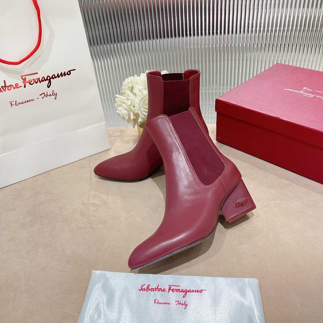 Ferragamo Leather Ankle Boot - DopestKickz