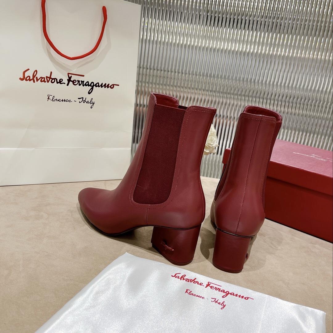 Ferragamo Leather Ankle Boot - DopestKickz
