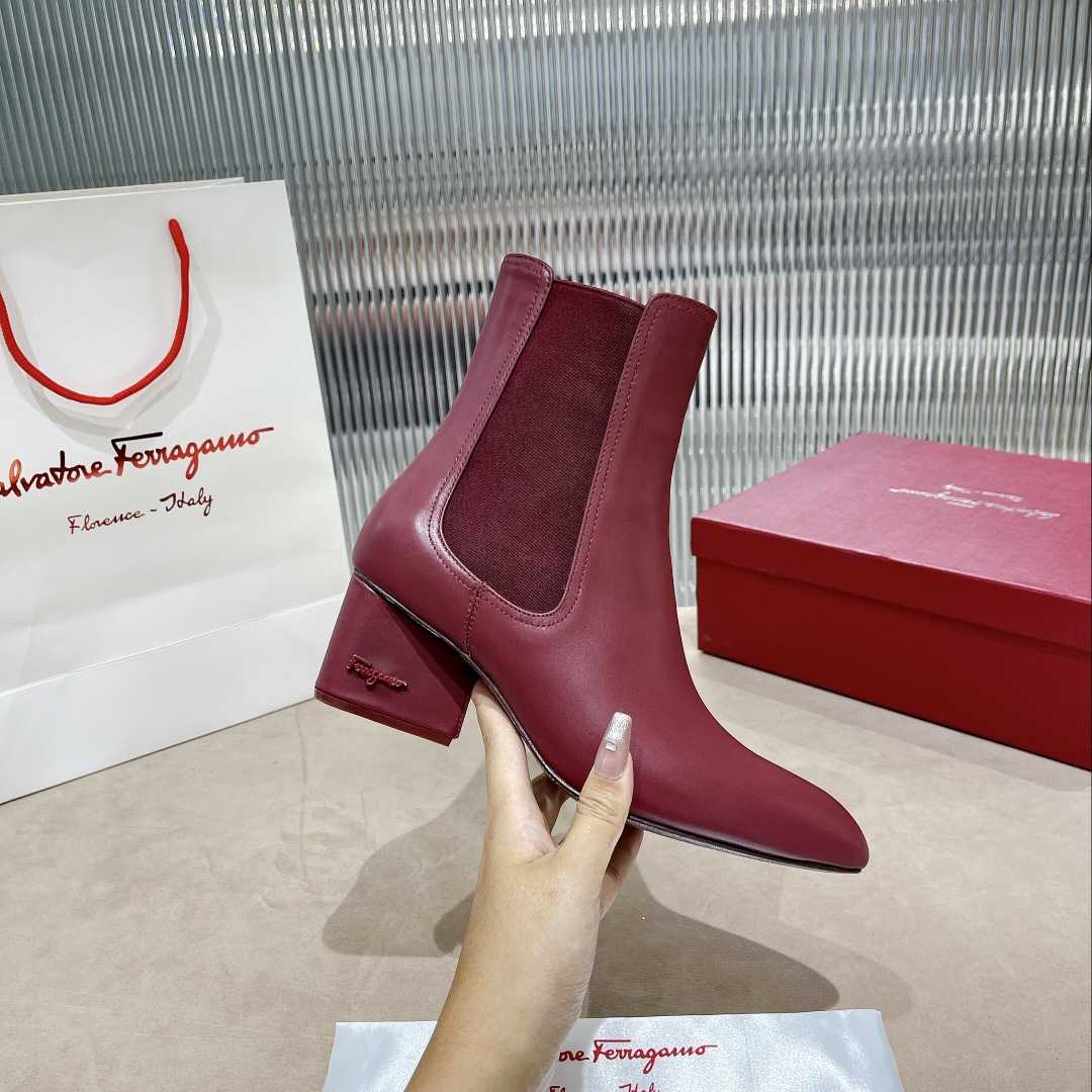 Ferragamo Leather Ankle Boot - DopestKickz