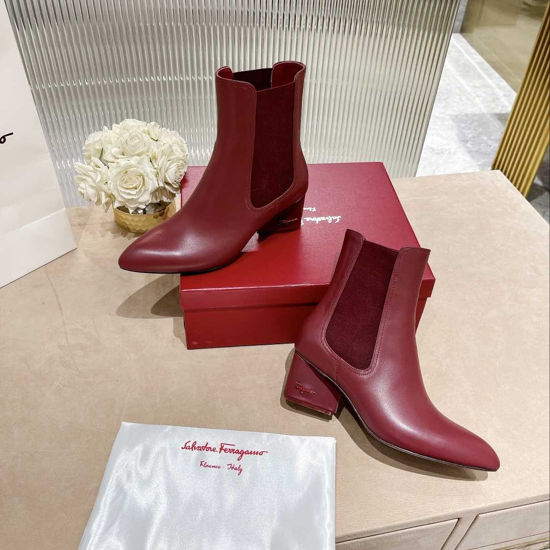 Ferragamo Leather Ankle Boot - DopestKickz
